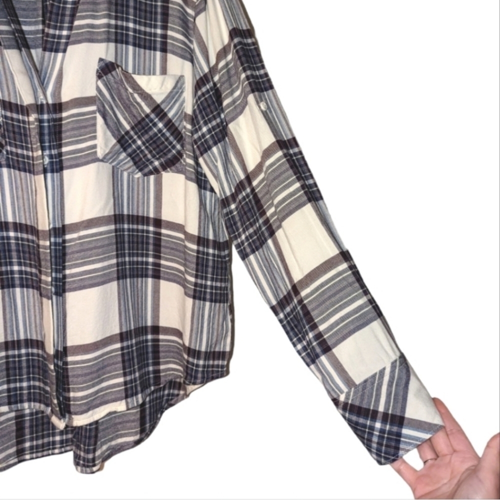 Cloth & Stone Plaid Button Down - Picture 4 of 14